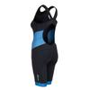 Kona Women's Triathlon Race Suit - Speedsuit Skinsuit Trisuit Sleeveless - One-Piece Vest and Short Combo with Body-Mapped Ventilation (Black/Blue, Medium - Size 6) view 2
