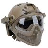 N / A Integrated Tactical PJ Helmet F25 with Removable Mask and Goggles for Airsoft Paintball CS WarGame view 4