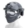 Integrated Tactical PJ Helmet F26 with Removable Mask and Goggles for Airsoft Paintball CS WarGame view 1