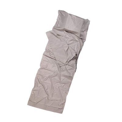 AnHua Portable Outdoor Sleeping Bag Liner Polyester Pongee Portable Single Sleeping Bags Camping Travel Healthy Hotel Outdoor Sleeping Bag (Grey)