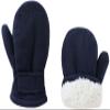 Baby Toddler Mittens Boys Girls Winter Outdoor Gloves Kids Easy-On Fleece Warm Mitterns Navy 1 Pair M1-2 years view 1