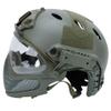 Integrated Tactical PJ Helmet F24 with Removable Mask and Goggles for Airsoft Paintball CS WarGame view 3