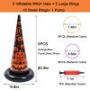 Voiiake 3 Pack Witch Hat Halloween Inflatables Ring Toss Game - Fun Halloween Games,Toys & Party Supplies, Games & Toys for Kids Adults view 2