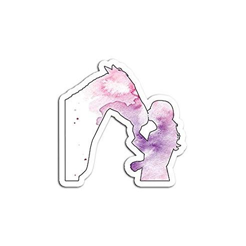 Horse for Girls Riders - Sticker Graphic - Auto, Wall, Laptop, Cell, Truck Sticker for Windows, Cars, Trucks