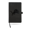NFL Rico Industries Detroit Lions Black Laser Engraved Small Notepad Jounral/Notepad 8.25" x 5.25"- Office Accessory view 1