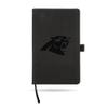 NFL Rico Industries Carolina Panthers Black Laser Engraved Small Notepad Journal/Notepad 8.25" x 5.25"- Office Accessory view 1