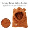 Baby Girls Winter Hat Boys Warm Scarf Hat Kids Thick Earflap Hood Cap with Ear 6M-7T (Caramel,S) view 3