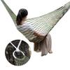 Portable Nylon Mesh Camping Hammock, Lightweight Single Person Outdoor Indoor Backpack Travel Hammock with Storage Bag, Heavy Duty for Hiking Mountain Survival view 3