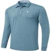 MoFiz Men's Long Sleeve Shirts Quick Dry Men's Polo Shirts Long Sleeve Button Down Mens Shirts Casual with Collar view 1