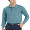 MoFiz Men's Long Sleeve Shirts Quick Dry Men's Polo Shirts Long Sleeve Button Down Mens Shirts Casual with Collar view 3