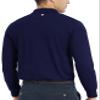 MoFiz Men's Long Sleeve Shirts Quick Dry Men's Polo Shirts Long Sleeve Button Down Mens Shirts Casual with Collar A-Navy view 2