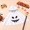 Halloweens Baby Boys Girls Suit Ghost Robe Fancy Party Costume Toddler Clothes Baby Hats 2PCS Outfits Set  (White Hoodie Cloak, 18-24 Months) view 2