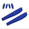 Vonxyz Rubber Kits Replacement for Oakley Commit SQ Sunglass - Blue view 2