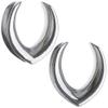 00g 10mm 316L Surgical Steel Teardrop Ear Weights Saddle Hanger Spreader Gauges Piercing Tunnels Plugs Stretching Kit view 1