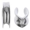 00g 10mm 316L Surgical Steel Teardrop Ear Weights Saddle Hanger Spreader Gauges Piercing Tunnels Plugs Stretching Kit view 3