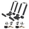 AA-Racks Kayak Rack Stainless Steel J-Bar Rack Roof Top Mount with Ratchet Straps, Folding Carrier for Your Canoe, SUP and Kayaks on SUV Car Truck view 1