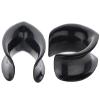 00g 10mm Black 316L Surgical Steel Teardrop Ear Weights Saddle Hanger Spreader Gauges Piercing Tunnels Plugs Stretching Kit view 3