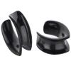 00g 10mm Black 316L Surgical Steel Teardrop Ear Weights Saddle Hanger Spreader Gauges Piercing Tunnels Plugs Stretching Kit view 4