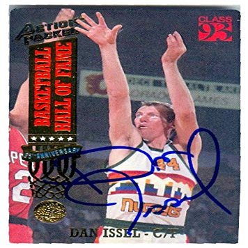 Autograph Warehouse 560374 Dan Issel Autographed Basketball Card - Denver Nuggets Hall of Famer 1993 Action Packed No.60