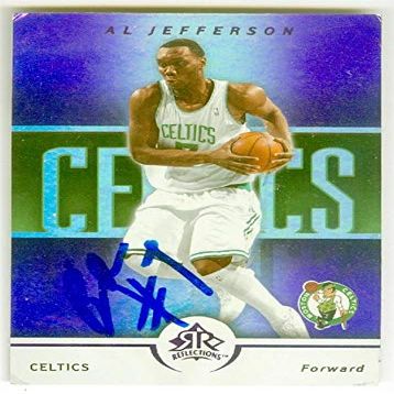 Sports Memorabilia Autograph Warehouse 560311 Al Jefferson Autographed Basketball Card - Boston Celtics 2005 Upper Deck No.8