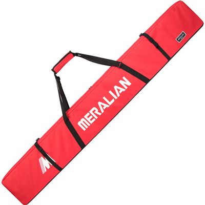 MERALIAN Padded Ski Bag,Waterproof Full Padded Single Ski Travel Bag with Adjustable Shoulder Strap. (RED, 170CM)