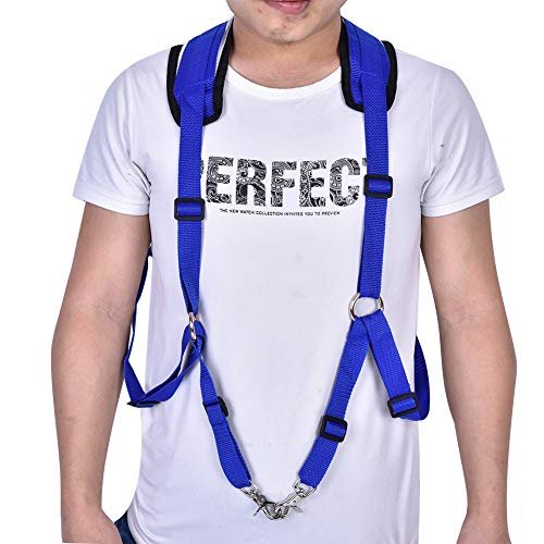 AYNEFY Fishing Shoulder Back Harness,PVC Material Practical Fishing Vest Belt Adjustable Shoulder Harness Tackle Equipment for Fishing Big Fish