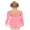 Arshiner Kids Girls Classic Long Sleeve Leotard Dance Ballet Dress Pink view 1