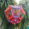 Craft N Copper Cloth Embroidery Umbrella Mix Assorted Color and Designs Elephant Theme Pack of 10 view 2