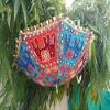 Craft N Copper Cloth Embroidery Umbrella Mix Assorted Color and Designs Elephant Theme Pack of 10 view 4