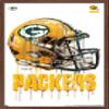 Trends International NFL Green Bay Packers - Drip Helmet 20 Wall Poster, 22.375" x 34", Mahogany Framed Version view 1