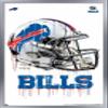 Trends International NFL Buffalo Bills - Drip Helmet 20 Wall Poster, 14.725" x 22.375", Silver Framed Version view 1