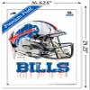 Trends International NFL Buffalo Bills - Drip Helmet 20 Wall Poster, 14.725" x 22.375", White Framed Version view 3
