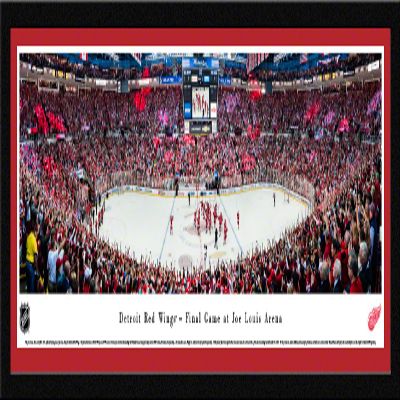Detroit Red Wings, Final Game at The Joe - 42x15.5-inch Panoramic Select Framed Picture