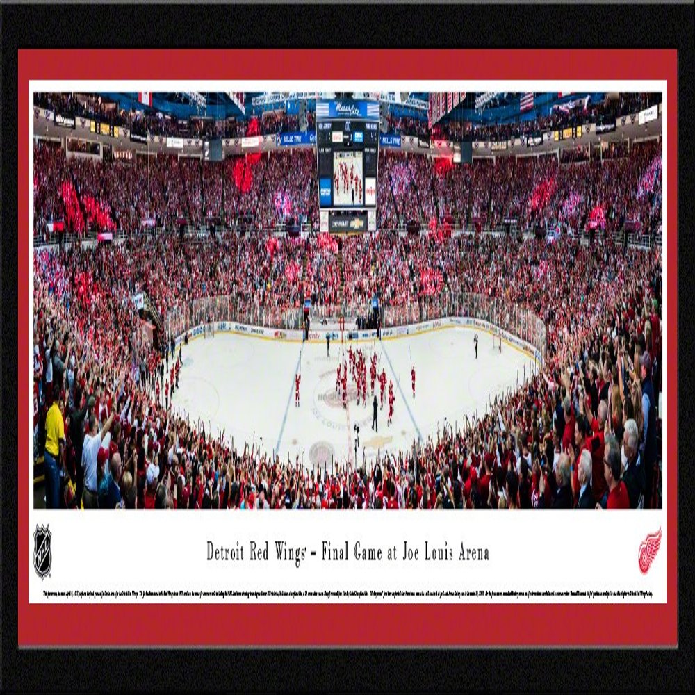 Detroit Red Wings, Final Game at The Joe - 42x15.5-inch Panoramic Select Framed Picture