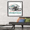 Trends International NFL Miami Dolphins - Drip Helmet 20 Wall Poster, 22.375" x 34", Black Framed Version view 2