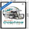 Trends International NFL Miami Dolphins - Drip Helmet 20 Wall Poster, 22.375" x 34", Black Framed Version view 3