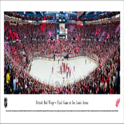 Blakeway Worldwide Panoramas, Inc. Detroit Red Wings, Final Game at The Joe - 40.x13.5-inch Panoramic Poster