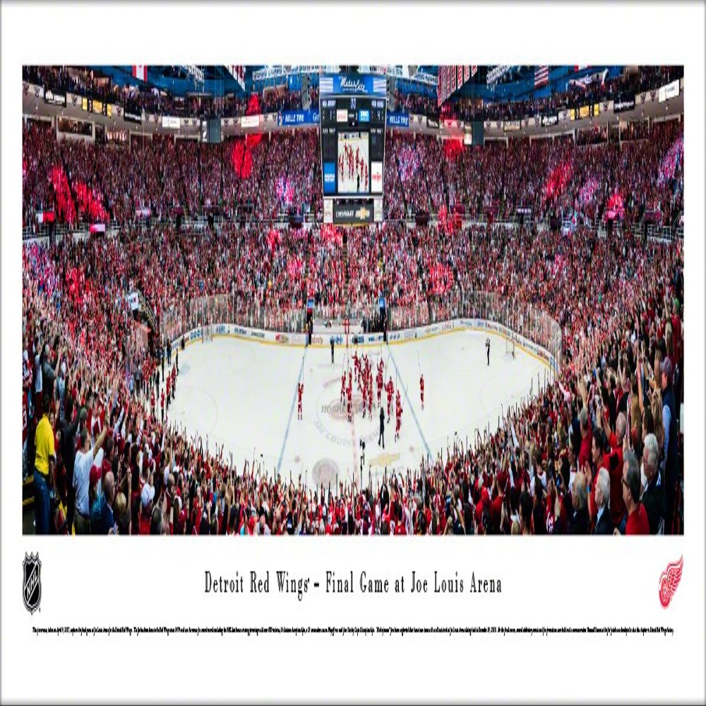 Blakeway Worldwide Panoramas, Inc. Detroit Red Wings, Final Game at The Joe - 40.x13.5-inch Panoramic Poster
