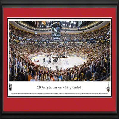 2013 Stanley Cup Champions - Chicago Blackhawks - 44X18-inch Panoramic Deluxe Framed Picture