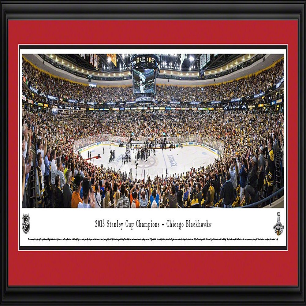 2013 Stanley Cup Champions - Chicago Blackhawks - 44X18-inch Panoramic Deluxe Framed Picture