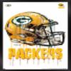 Trends International NFL Green Bay Packers - Drip Helmet 20 Wall Poster, 22.375" x 34", Black Framed Version view 1