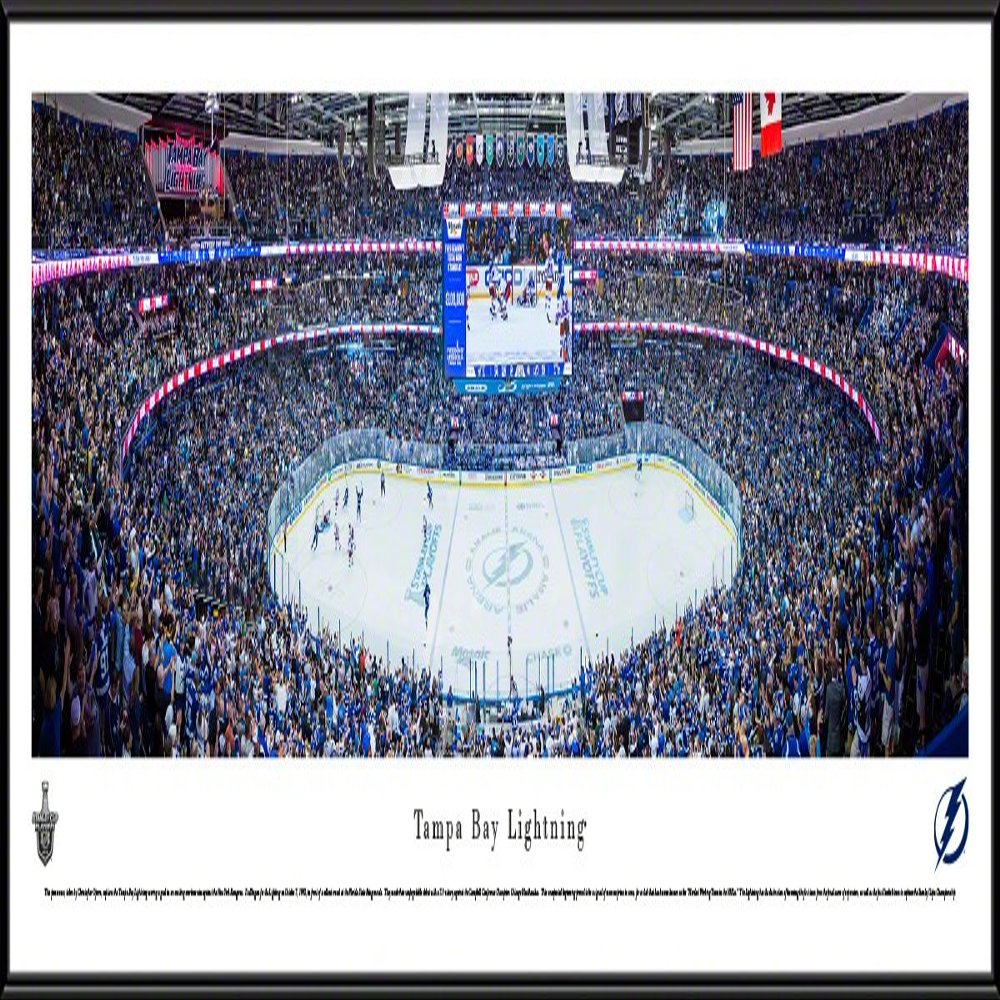 Tampa Bay Lightning - 40.25x13.75-inch Panoramic Standard Framed Picture