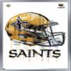 Trends International NFL New Orleans Saints - Drip Helmet 20 Wall Poster, 22.375" x 34", Silver Framed Version view 1