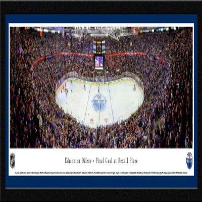 Edmonton Oilers, Final Game at Rexall Place - 42x15.5-inch Panoramic Select Framed Picture