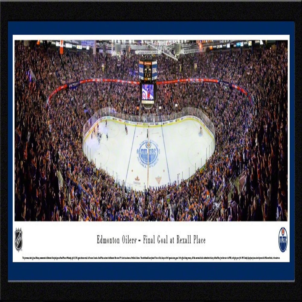 Edmonton Oilers, Final Game at Rexall Place - 42x15.5-inch Panoramic Select Framed Picture