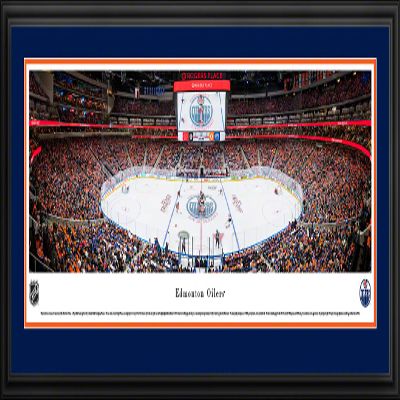 Edmonton Oilers, Inaugural Game at Rogers Place - 44X18-inch Panoramic Deluxe Framed Picture