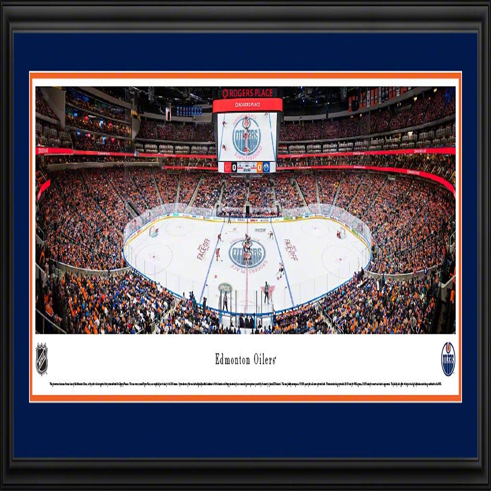 Edmonton Oilers, Inaugural Game at Rogers Place - 44X18-inch Panoramic Deluxe Framed Picture