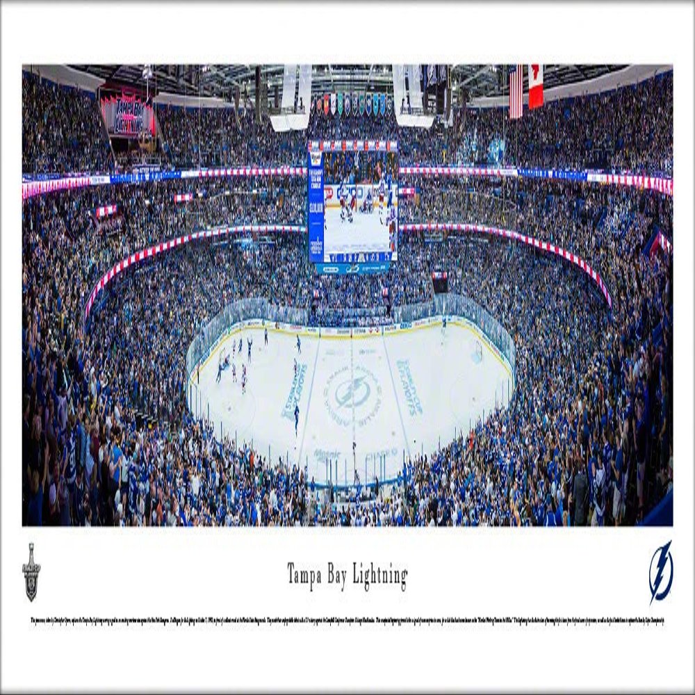 Blakeway Worldwide Panoramas, Inc. Tampa Bay Lightning - 40.x13.5-inch Panoramic Poster