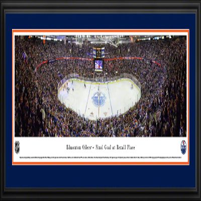 Edmonton Oilers, Final Game at Rexall Place - 44X18-inch Panoramic Deluxe Framed Picture