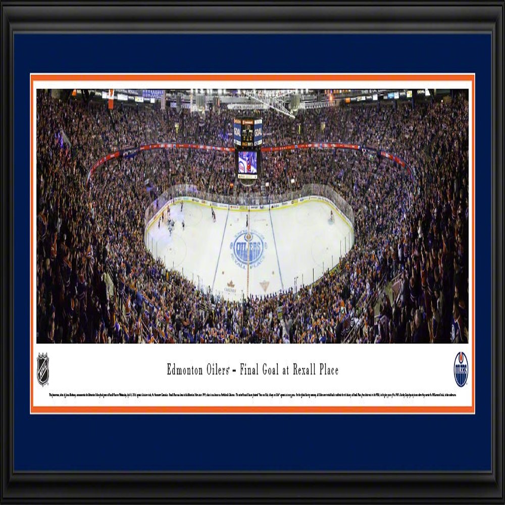 Edmonton Oilers, Final Game at Rexall Place - 44X18-inch Panoramic Deluxe Framed Picture